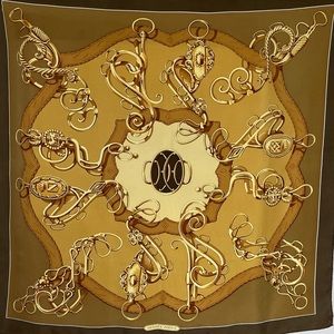 Authentic vintage Hermes silk scarf